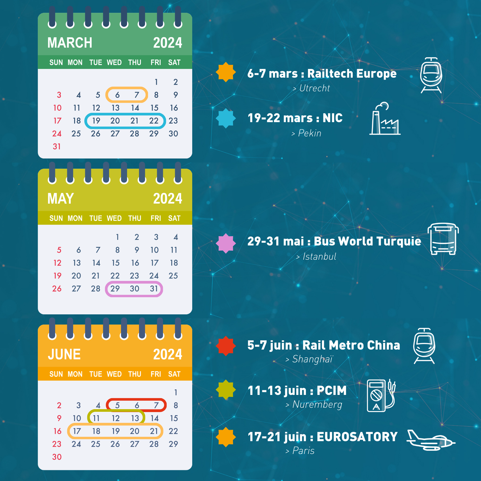 Kalender der Messen 2024